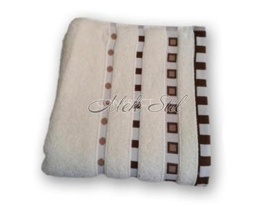 Хавлиени кърпи Луксозни хавлиени кърпи микропамук Хавлиена кърпа модел Мишел - цвят крем 